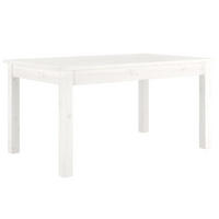 COUCHTISCH Weiß 80x50x40 cm Massivholz Kiefer - Weiß, Holz (80/50/40cm) - furnicato