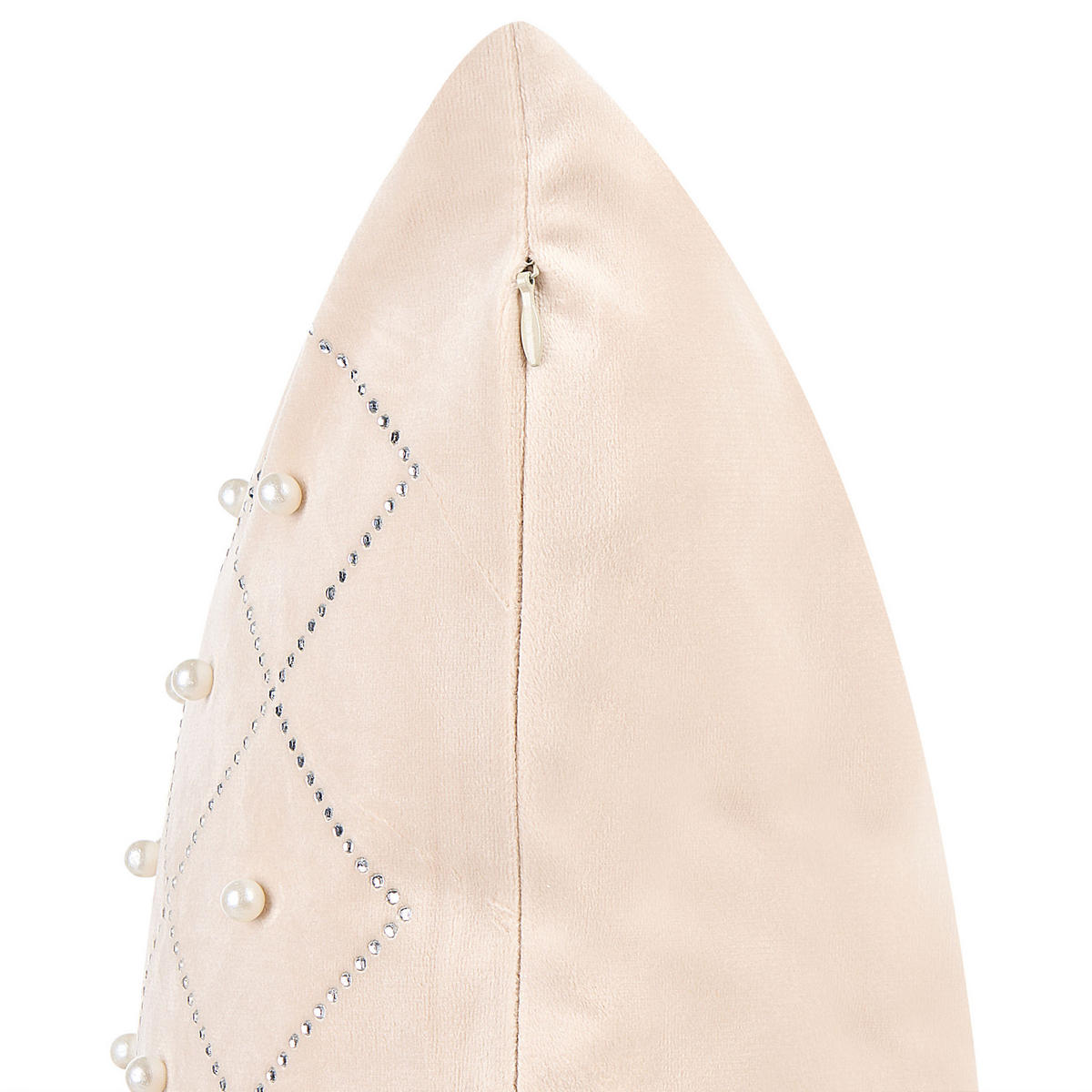 DEKOKISSEN 2er-Set Beige 45/45 cm Yarrow - Beige, Textil (45/45cm) - Beliani