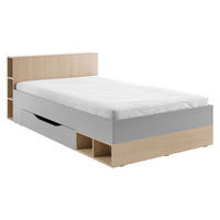JUGENDBETT Oro OR06 - Naturfarben/Grau, Holzwerkstoff/Kunststoff (120/200cm) - MIRJAN24