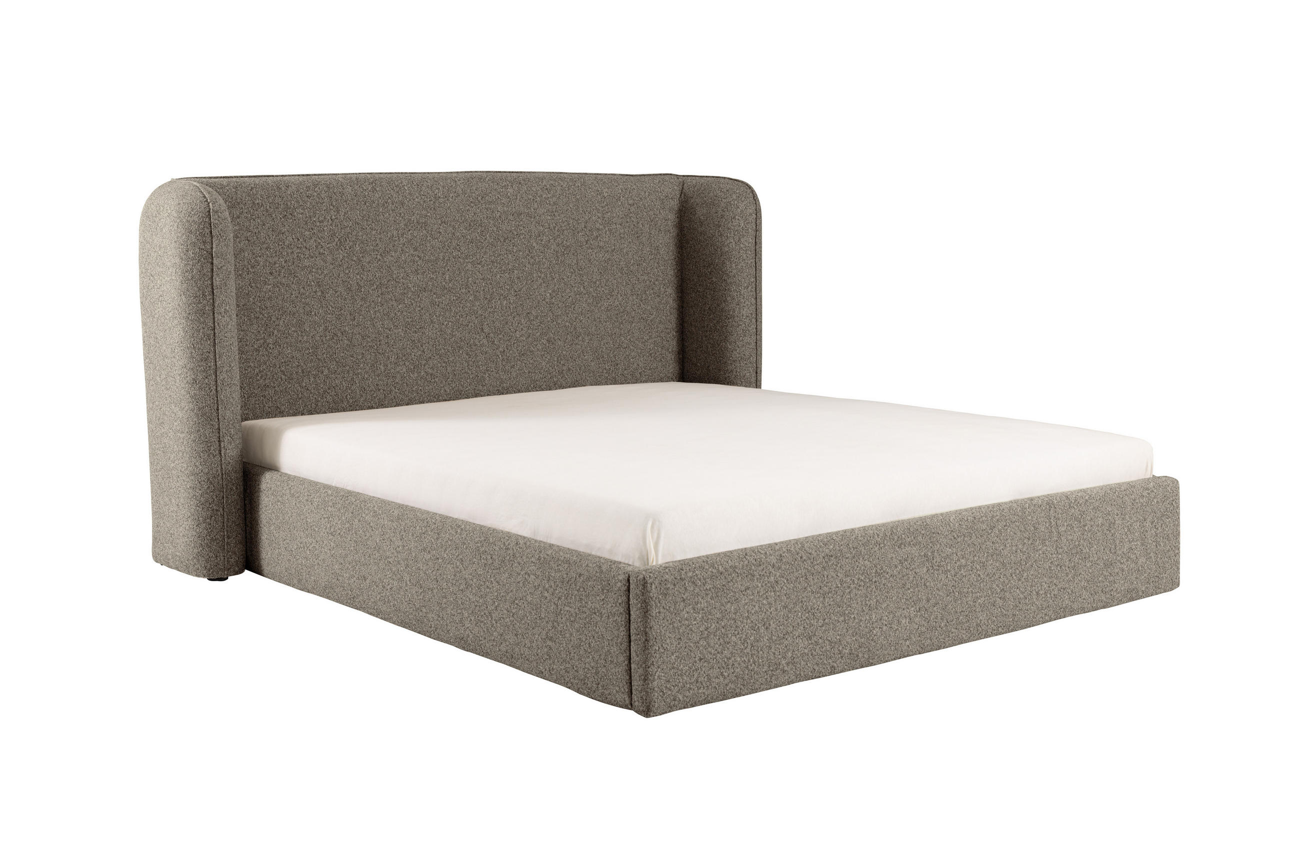 POLSTERBETT mit Bettkasten und Matratze VELUNA, Braun, 180x200 cm - Braun, Textil (180/200cm) - KS Home Concept