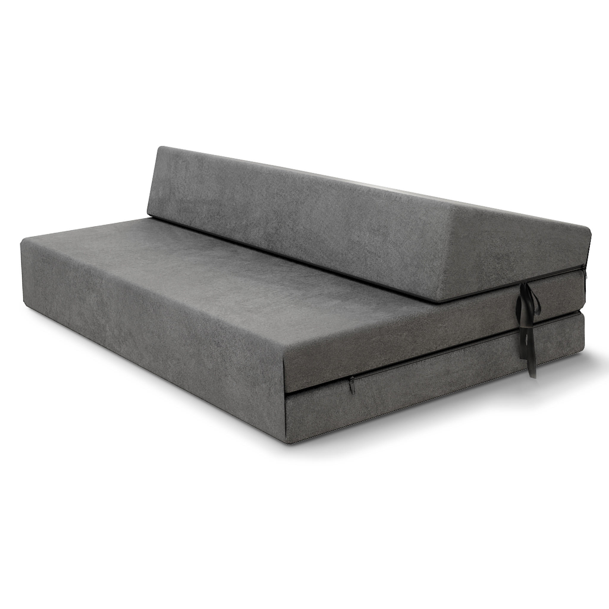 KLAPPMATRATZE SUZI - Grau, Textil (120/200cm) - FDM