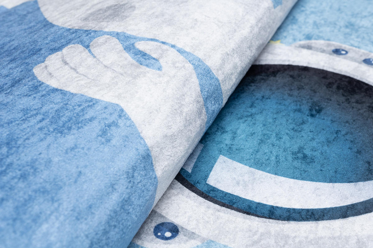 TEPPICH EMMA Blau 120/170 cm - Blau, Kunststoff (120/170cm) - Tapiso