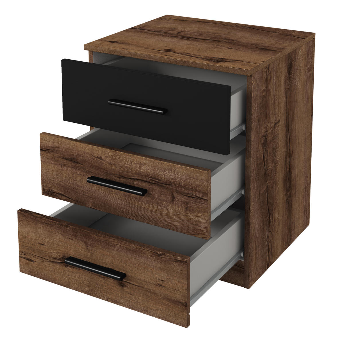 NACHTTISCH BETTINA 46/56/41 cm - Multicolor, Holzwerkstoff (46/56/41cm) - MASSENO