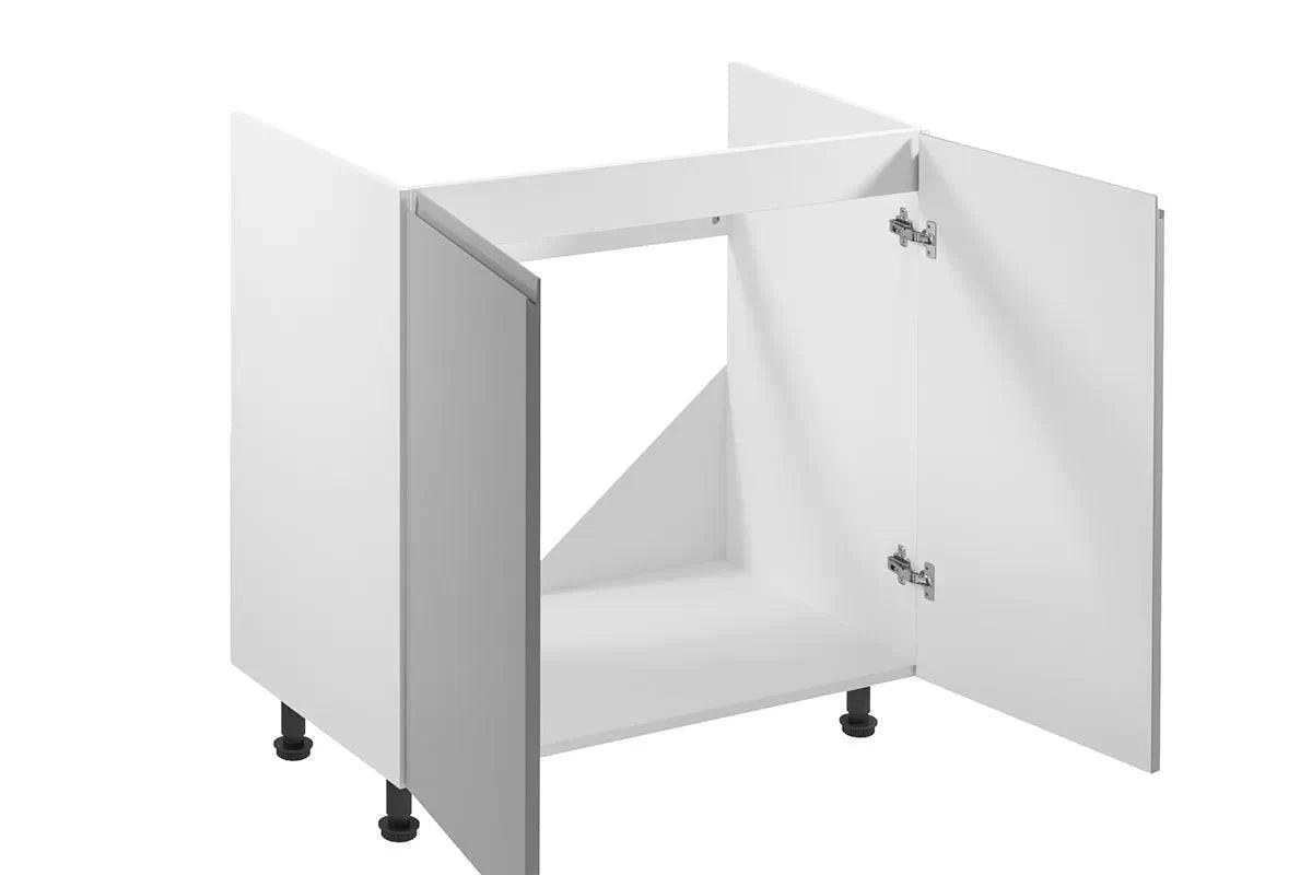 SPÜLENUNTERSCHRANK – 80 cm – D80Z – Velmora – Grau - Grau, Holzwerkstoff (80/82/47cm) - ROYAL24_MARKT