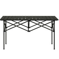 GARTENTISCH aus Stahl 65x45x45/35 cm Schwarz im 2er Set - Schwarz, Metall (95/55/50cm) - Modfu