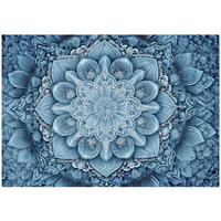 FOTOTAPETE Mandala Abstrakt Blau 200x140 cm - Multicolor, Papier (200/140cm) - Wallarena