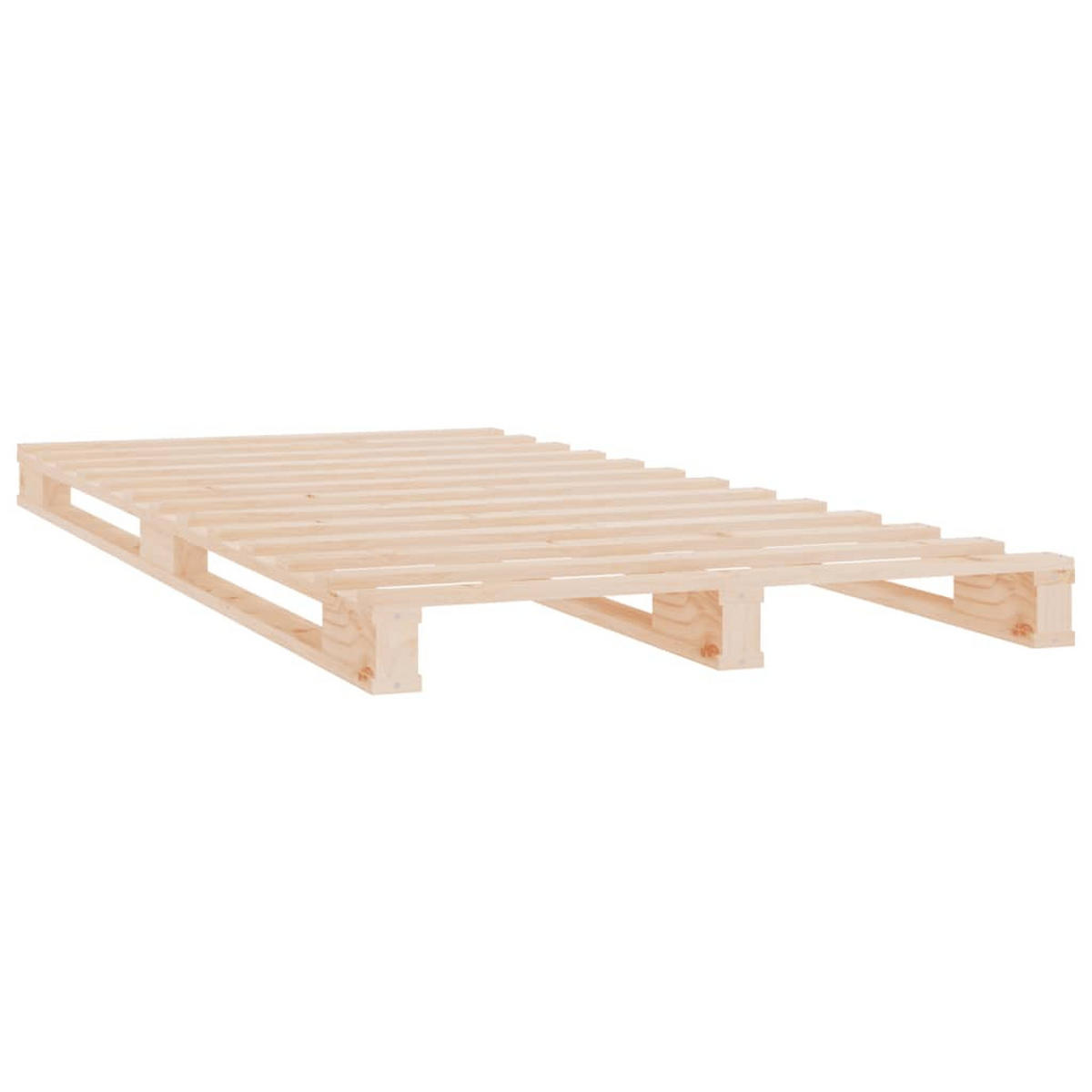 PALETTENBETT 90x200 cm Massivholz Kiefer - Braun, Holz (90/200cm) - furnicato