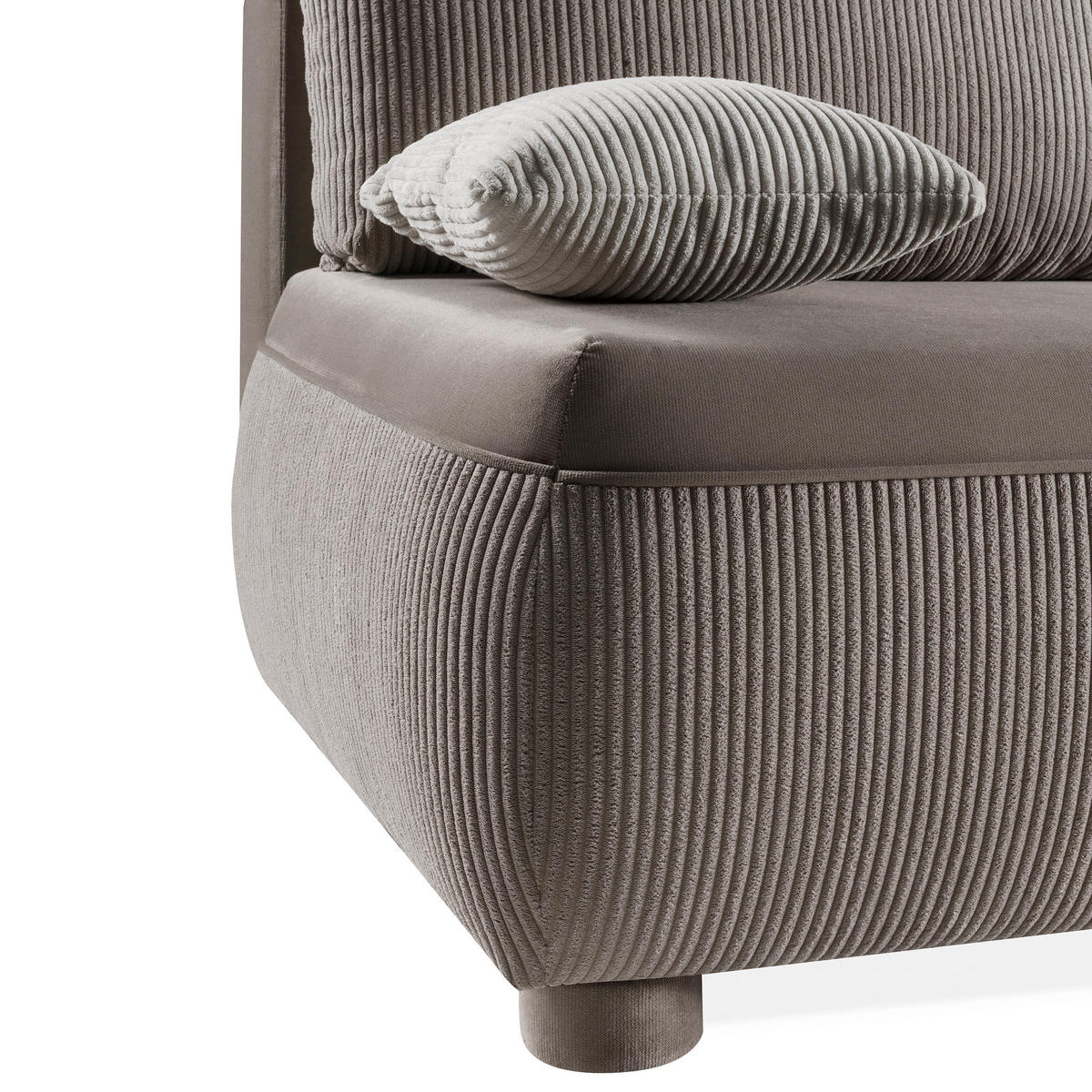 SCHLAFSOFA Aida 3-Sitzer mit Schlaffunktion, Braun - Braun, Textil (211/88/93cm) - Beautysofa