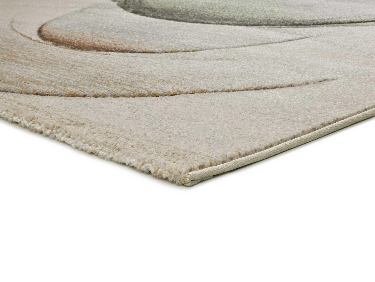 WEBTEPPICH grau und beige Libet 160/230 cm - Beige/Grün, Naturmaterialien/Textil (160/230cm) - Atticgo
