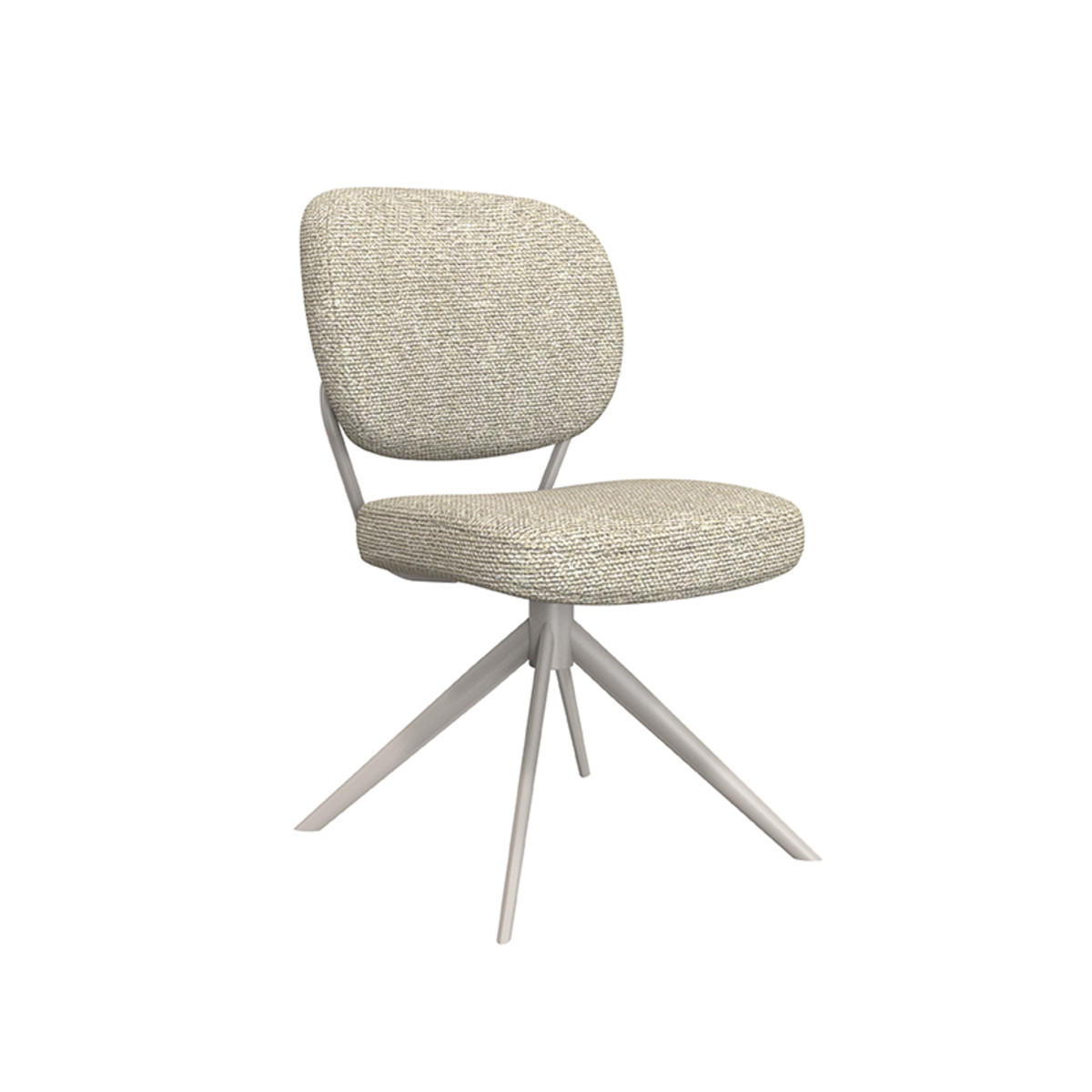 ESSZIMMERSTUHL Geneva Beige 63/49/90 cm 2er-Set - Creme, Textil (49/90/63cm) - LABEL51