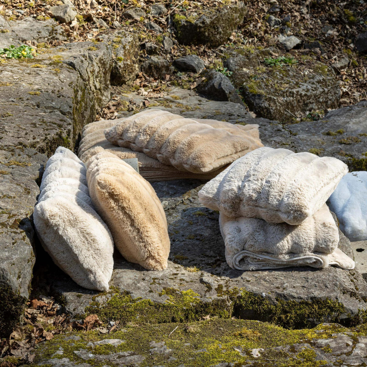 KISSEN Astrid greige 40 x 65 cm - Beige, Textil (40/65cm) - Vivaraise