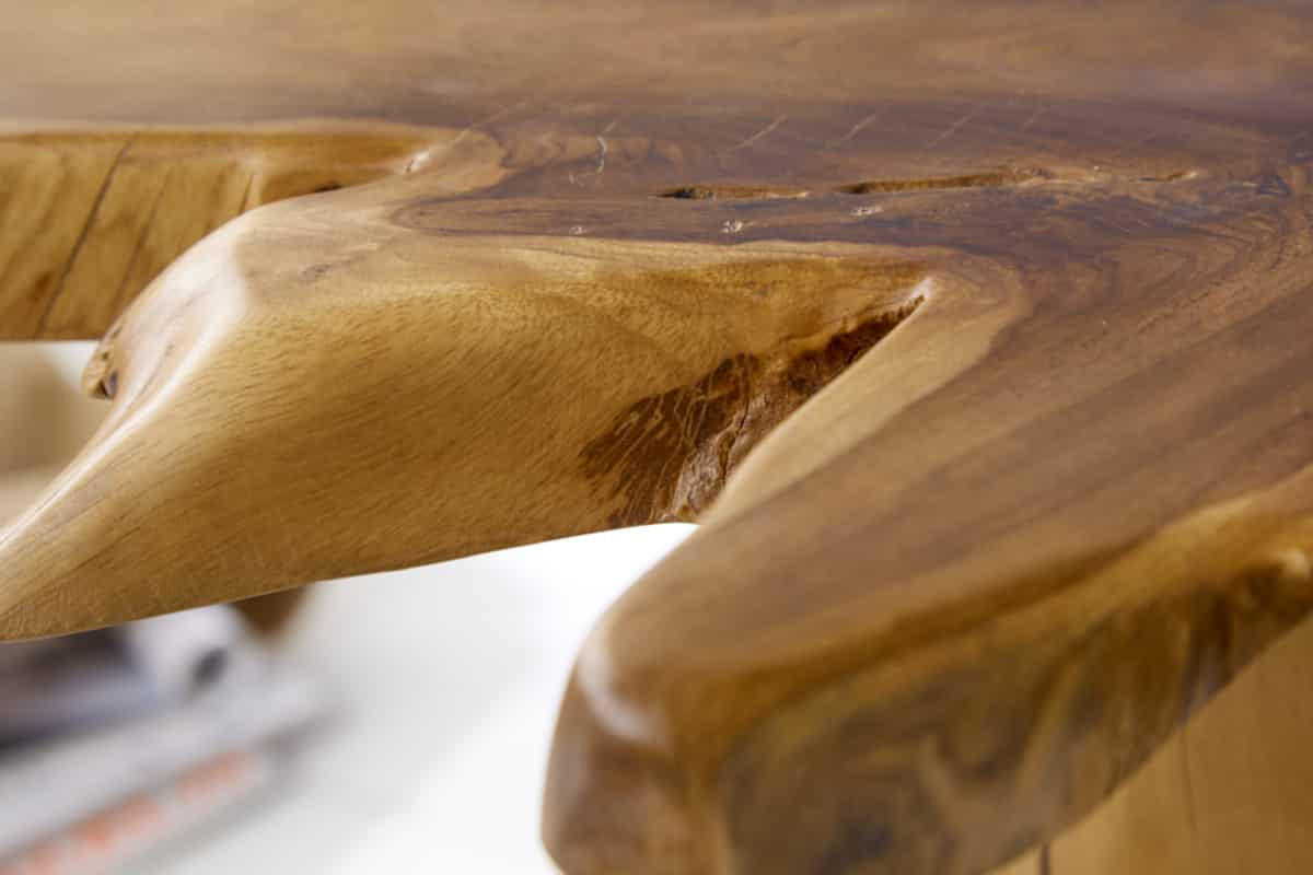 COUCHTISCH ROOT Teakholz rechteckig Natur 50cm - Braun, Holz (50/50/60cm) - riess-ambiente