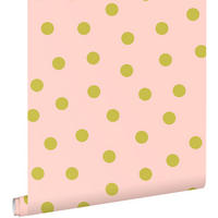 TAPETE Punkte 50 x 900 cm - Pink, Papier (50/0.1cm) - ESTAhome