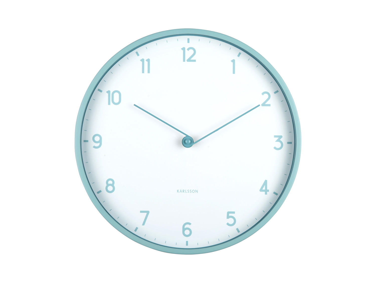 WANDUHR Sencillez Ø30 cm - Blau, Kunststoff (30/4/30cm) - Karlsson