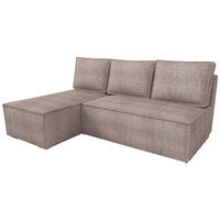 ECKSOFA Hector mit Schlaffunktion Puderrosa Cord - Rosa, Textil (200/141cm) - Bromarkt