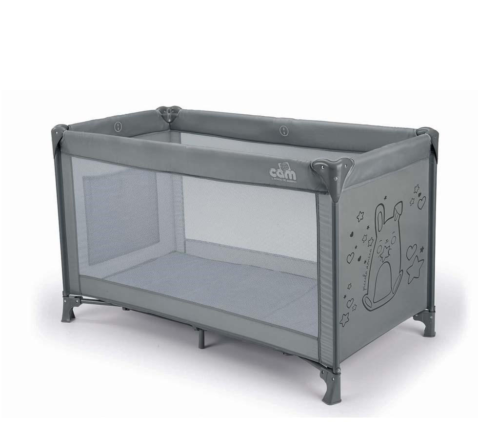 KINDER-REISEBETT Sonno für 0-36 Monate - Grau, Kunststoff/Textil (210/750cm) - Cam il Mondo del Bambino S.p.A.