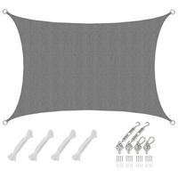 SONNENSEGEL Luftdurchlässig 300/200 cm Grau - Grau, Kunststoff (200/300cm) - Amanka