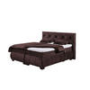 BOXSPRINGBETT 180x200 inkl. Elektrofunktion, Topper und Matratze - Anthrazit/Aubergine, Holz/Holzwerkstoff (180/200cm) - ed exciting design