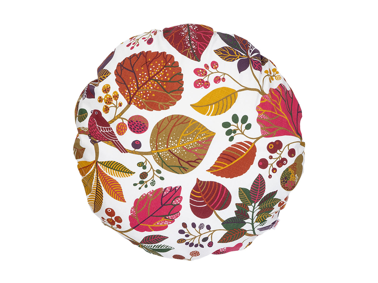 KISSENHÜLLE Rund Zauberwald elfenbein-bunt Baumwolle 60 cm Ø - Ecru/Multicolor, Textil (60/60cm) - beties Heimtextil