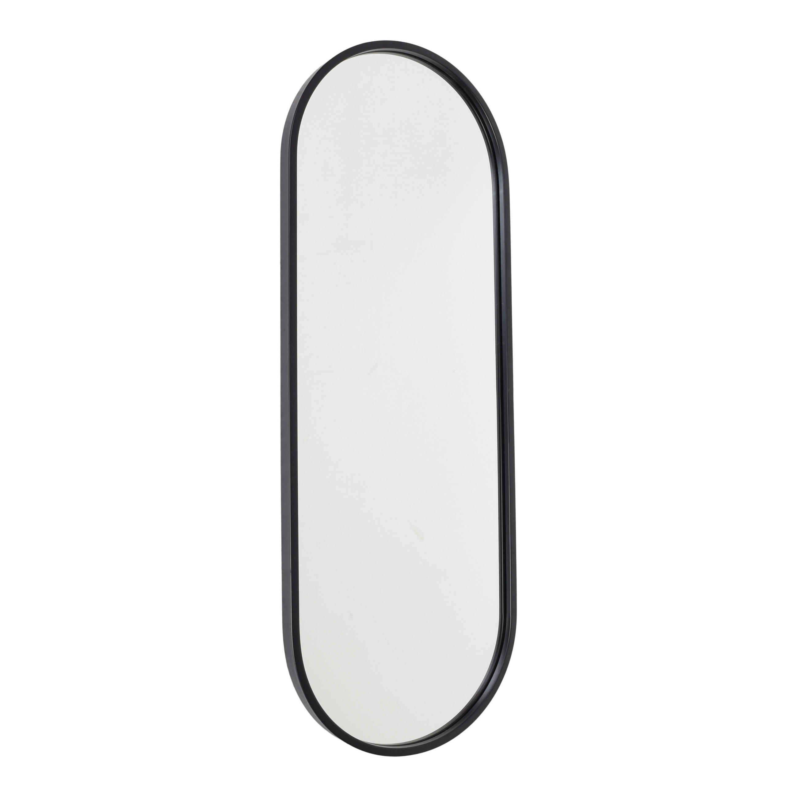 WANDSPIEGEL Boston Schwarz - Schwarz, Metall (30/80/4cm) - Fragix