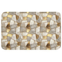 KOPALNIŠKA PREPROGA Mozaik 80x50 cm - šampanjec, umetna masa/tekstil (80/50cm) - OnlyWow