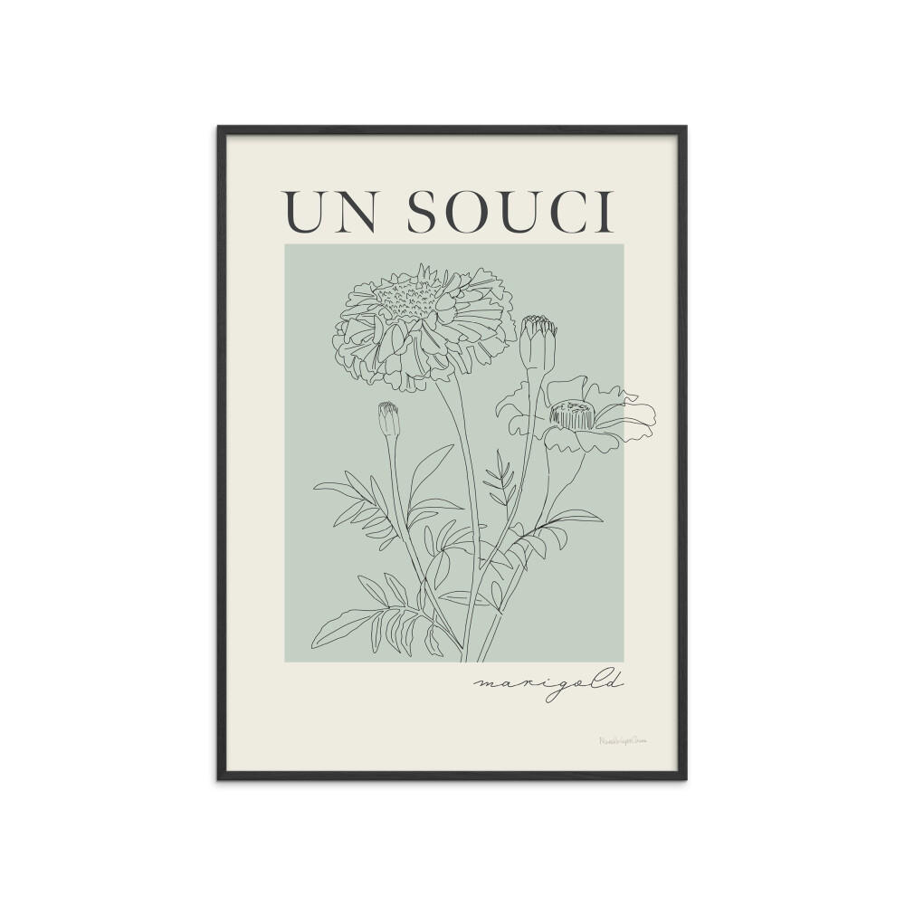 Poster&Frame Poster Grün, Schwarz 50x70 cm