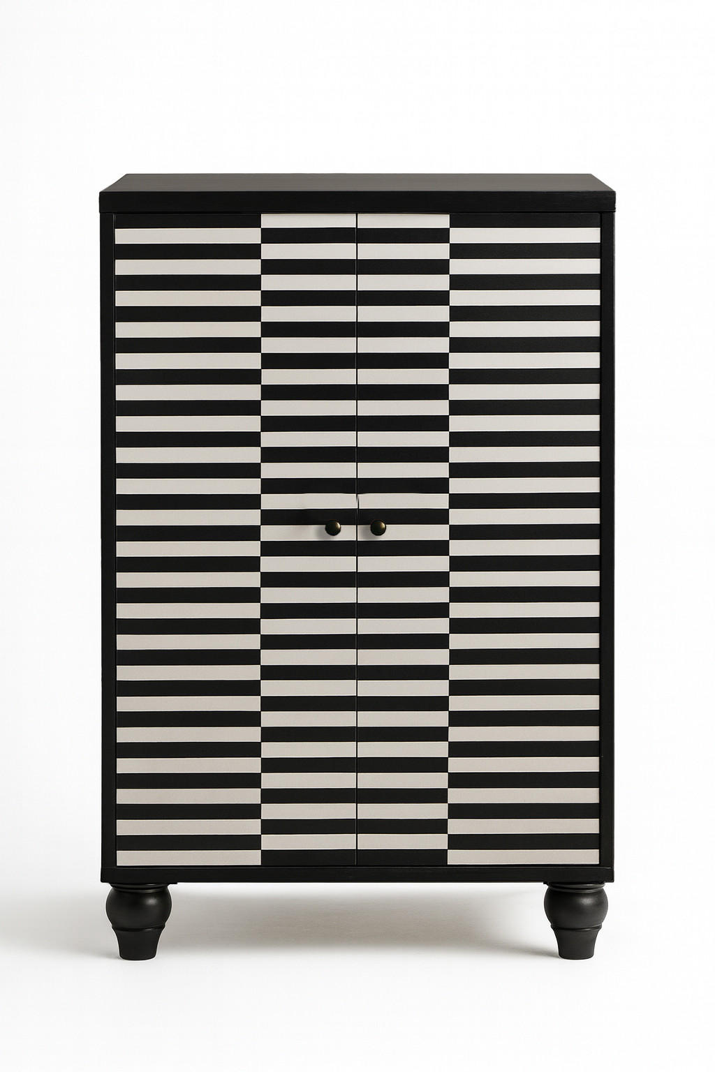 SCHRANK SIDEBOARD mit 2 Türen MARCUS - Schwarz, Holzwerkstoff (75/127/45cm) - RNT By Really Nice Things