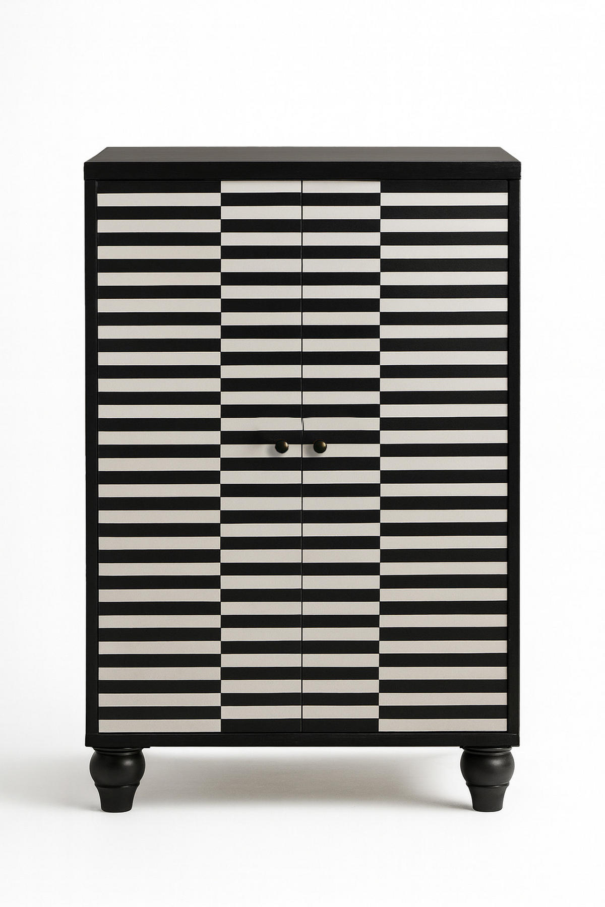 SCHRANK SIDEBOARD mit 2 Türen MARCUS - Schwarz, Holzwerkstoff (75/127/45cm) - RNT By Really Nice Things