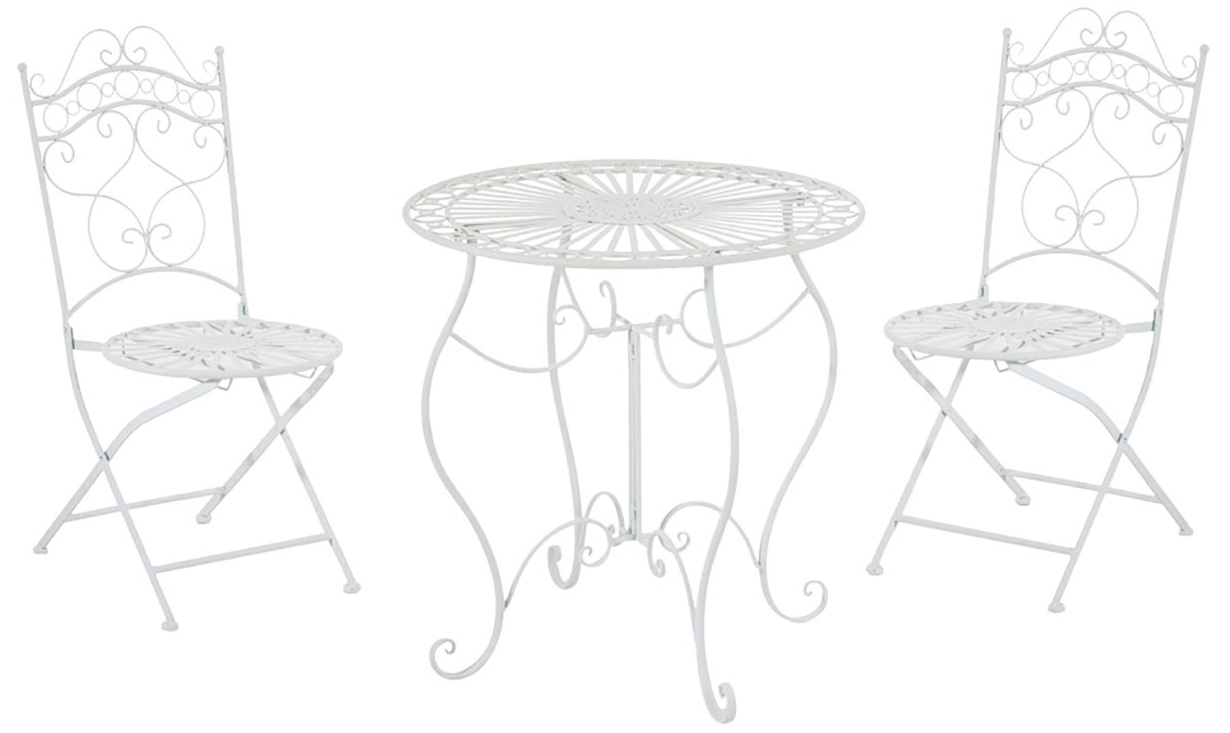 SITZGRUPPE Indi weiß - Weiß, Metall - TPFGarden