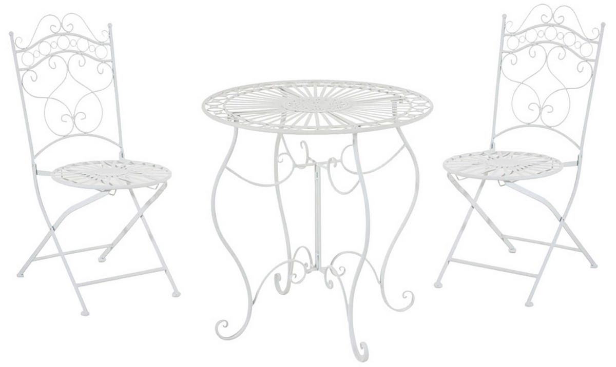 SITZGRUPPE Indi weiß - Weiß, Metall - TPFGarden