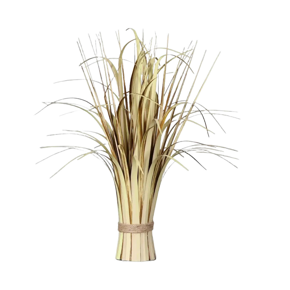 KUNSTPFLANZE Künstliches California-Beach-Stehgras - Oskar 40 cm - Creme, Kunststoff (40cm) - aplanta