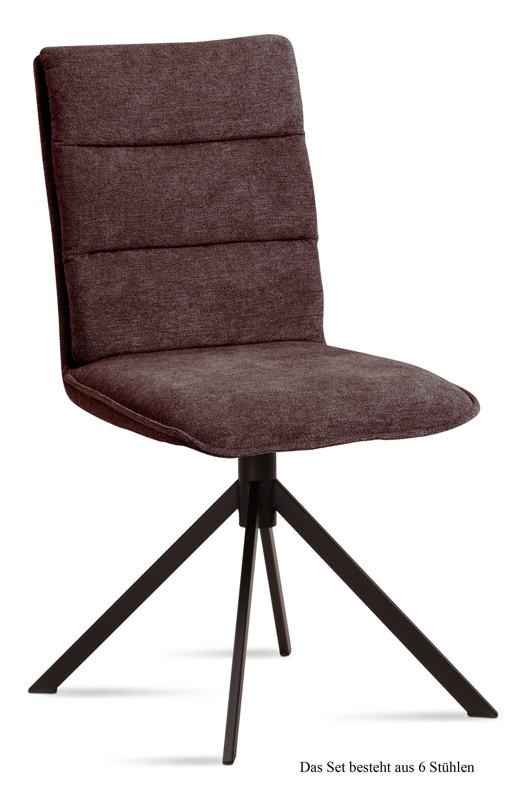 ESSZIMMERSTUHL (6er-Set) Dulce 47x92x60 Schwarz/Braun - Schwarz/Braun, Kunststoff (60/92/47cm) - 58aufmkessel
