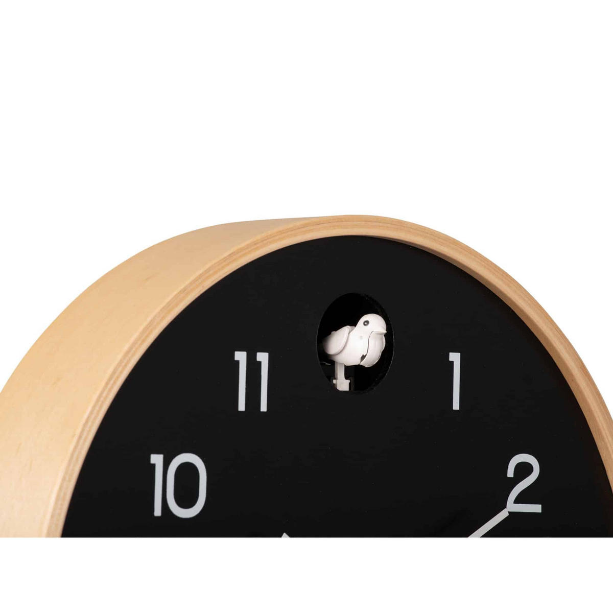 WANDUHR Natural Cuckoo Ø31,5 cm - Schwarz, Holz (31.5/31.5/2cm) - Karlsson