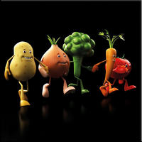 GLASBILD 30x30 cm Küche lustig - Multicolor, Glas (30/30cm) - artissimo