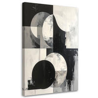 LEINWANDBILD 3D und geometrisch 80x120cm - Grau, Textil (80/120cm) - Feeby