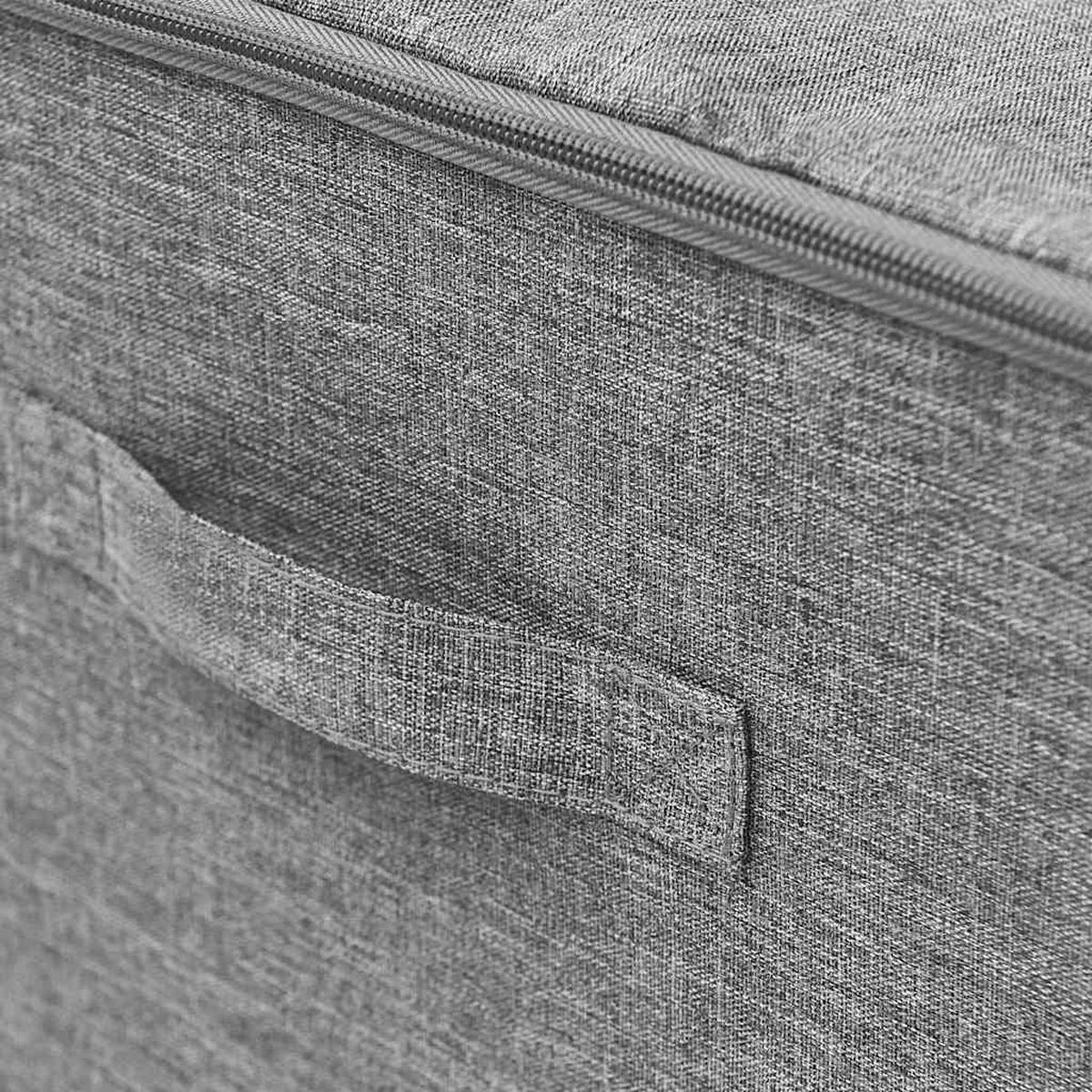 AUFBEWAHRUNGSBOXEN 2er set Stoff 43/34/23 Cm Grau - Grau, Textil (34/23/43cm) - vidaXL