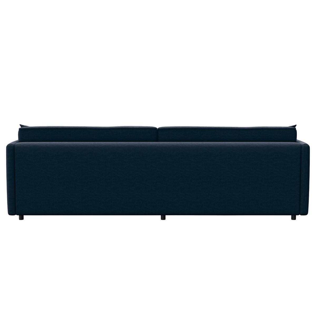 ECKSOFA mit Longchair - Blau/Schwarz, Kunststoff/Textil (290/183cm) - home24