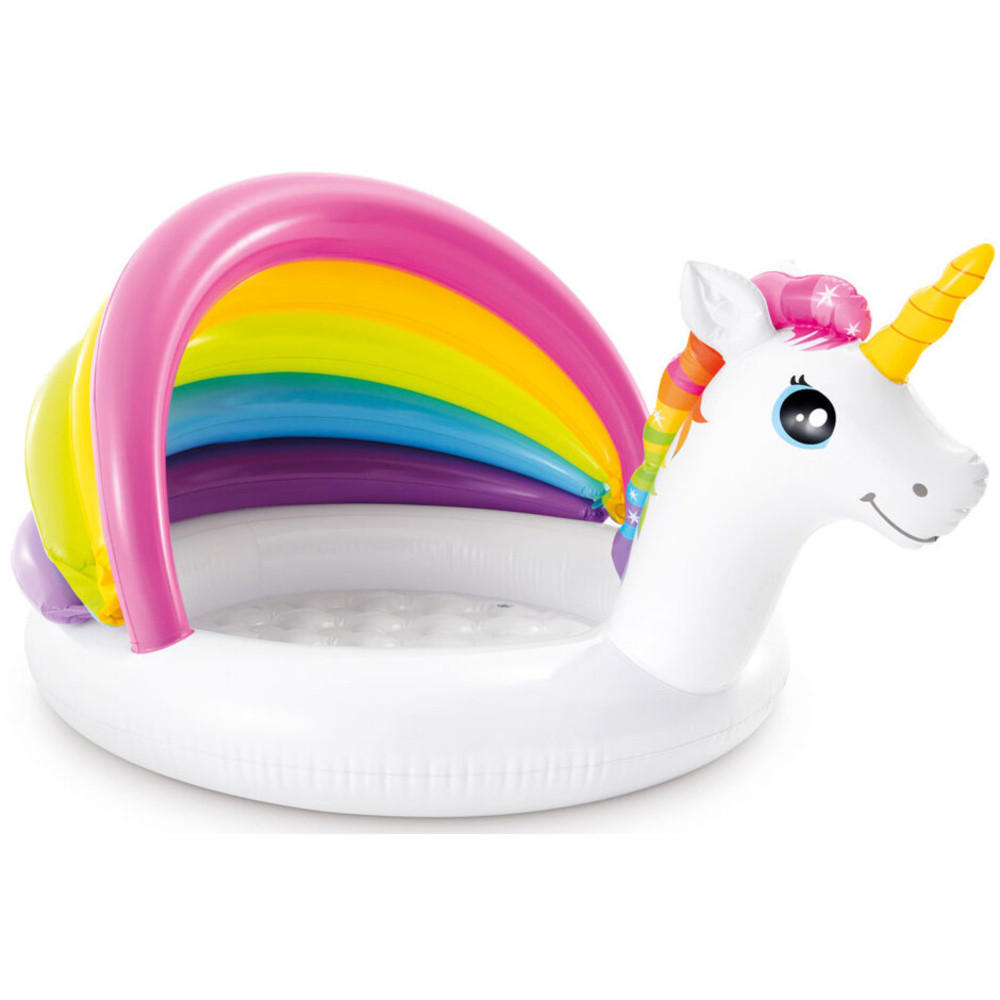 PLANSCHBECKEN Einhorn 127/102/69 cm - Multicolor, Kunststoff (127/102/69cm)