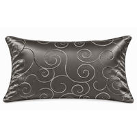 KISSENBEZUG 30x50 cm Grau Damast Circle - Grau, Textil (30/50cm) - TiborTex