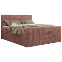 BOXBETT TILIANO DUO 160/200 - Rosa Cord - H4 - Rosa, Textil (160/200cm) - MKS