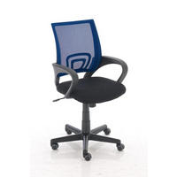 BÜROSTUHL Genf mit Netzbezug, Blau - Blau, Kunststoff/Textil (56/100/54cm) - TPFLiving