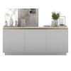 KOMMODE Selene 3D Weiß Matt Glamour 167 cm - Weiß, Holzwerkstoff (166.8/71.4/35cm) - Meble Lindner