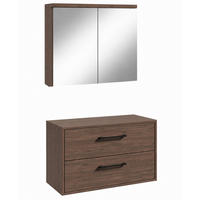 SET KUPAONSKOG NAMJEŠTAJA Florence 2-dijelni smeđi orah - 80 x 46 x 46 cm - boje oraha, drvo (80/46/46cm) - Badplaats