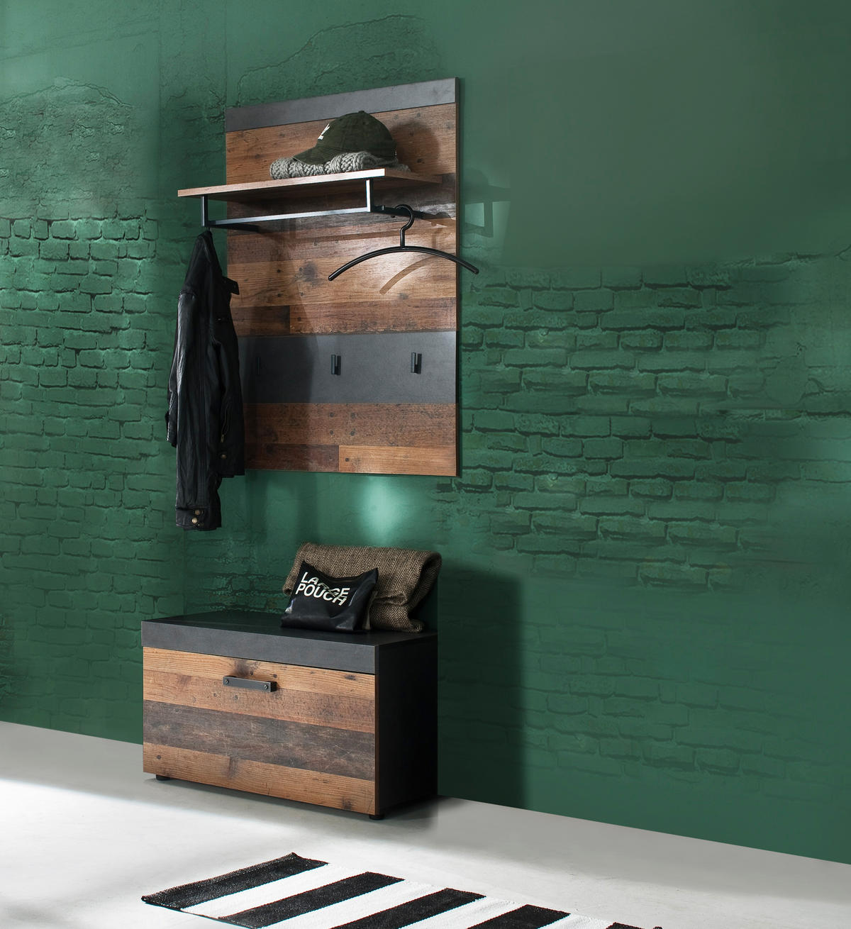 GARDEROBE Braun - Braun, Holzwerkstoff (80/192/37cm) - ebuy24