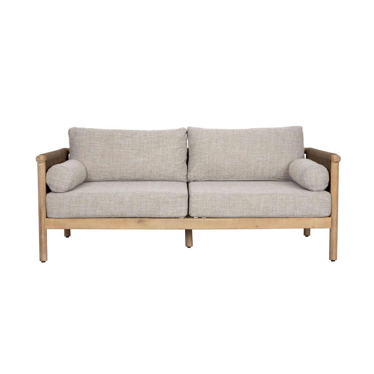 GARTENSET Oasis Sofa/ Couchtisch - Beige, Metall - Dutchbone
