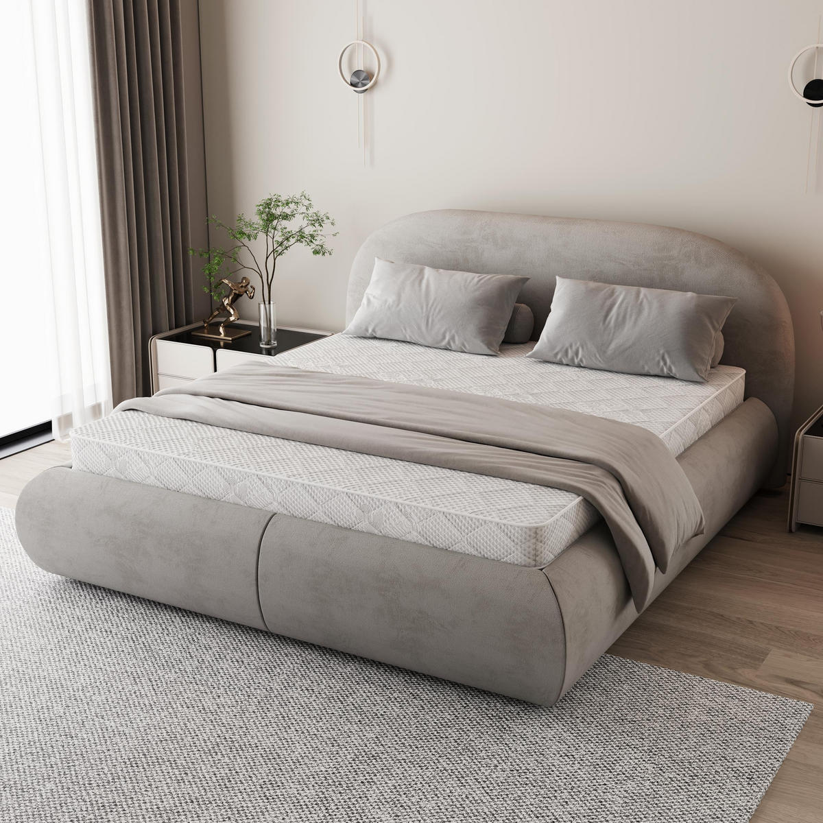 KALTSCHAUMMATRATZE Ergo+ 10 cm, Schaummatratze, H2, 120x200 - Weiß, Kunststoff (120/200cm) - Beautysofa