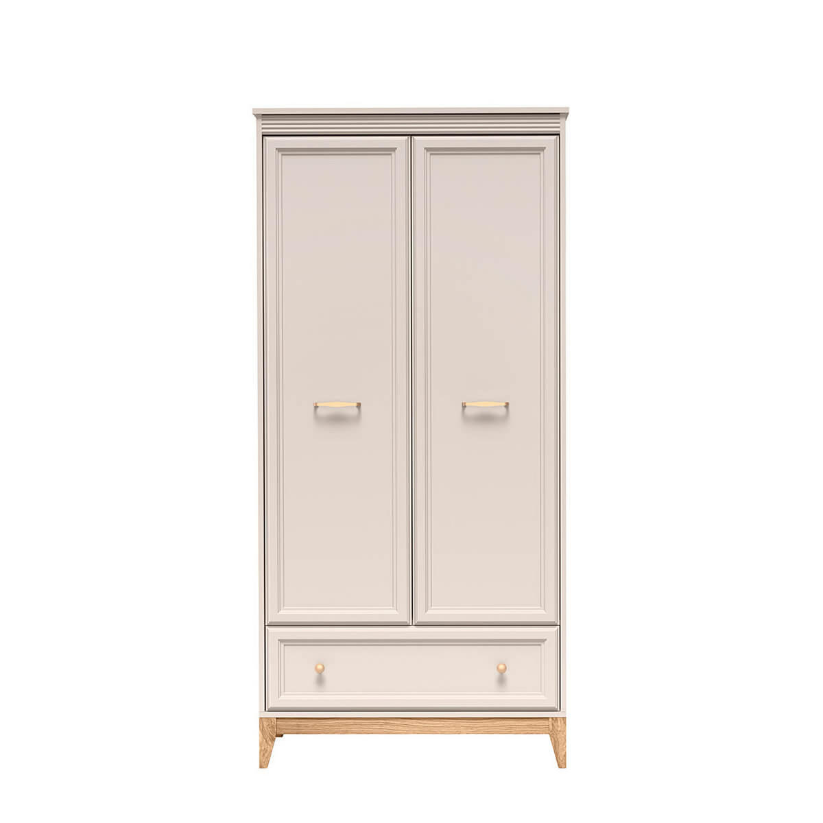 KLEIDERSCHRANK Windsor W-10 92 x 193 x 54,5 cm Kaschmir - Kaschmir/Eichefarben, Eichenholz/Holzwerkstoff (92/193/54.5cm) - Koseto