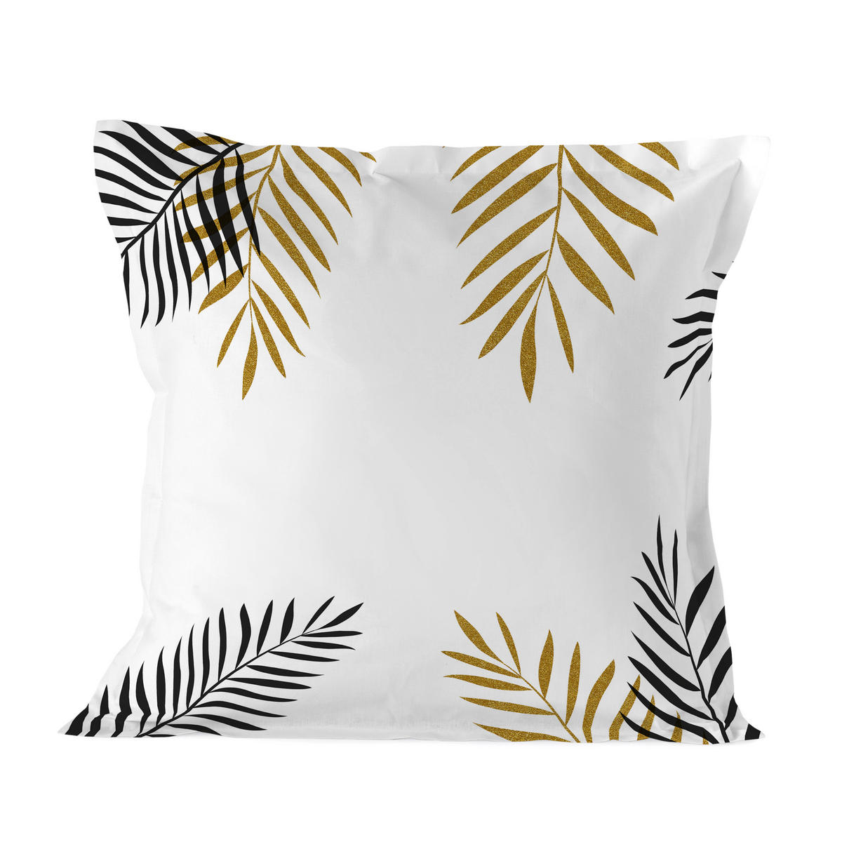 KISSENBEZUG foliage 80x80 cm mehrfarbig - Multicolor, Textil (80/80cm) - Happy Friday