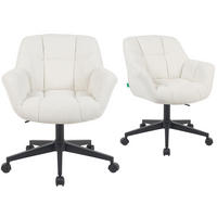 BÜROSTUHL Mika-Nuri - Creme/Schwarz, Textil/Metall (65/78/66cm) - DUBI Möbel