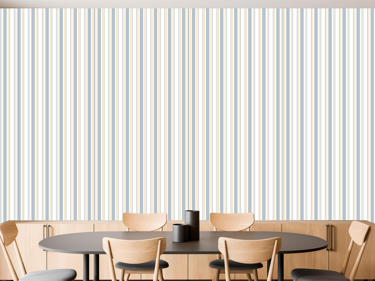 VLIESTAPETE Feine Streifen – Grau, Beige, Weiß – 50x1000 cm - Beige/Weiß, Papier (50/1000cm) - Muralo